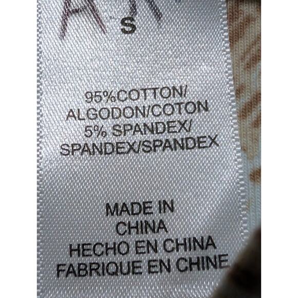 Alfred Dunner Shirt Womens Size Small Blue Teal Purple Leaf Print 3/4 Sleeve Top - Picture 7 of 15